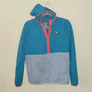 L.L. Bean Hooded Sweater Fleece Size 2